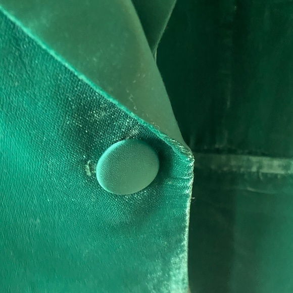 L 🔖 JASON WU Green Velvet Tuxedo Jacket - Picture 9 of 13